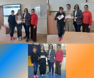 3 zdjęcia nauczycieli i uczniów w szkole